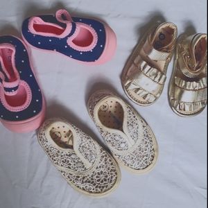 Three size 4 baby shoes PLAY CONDITION